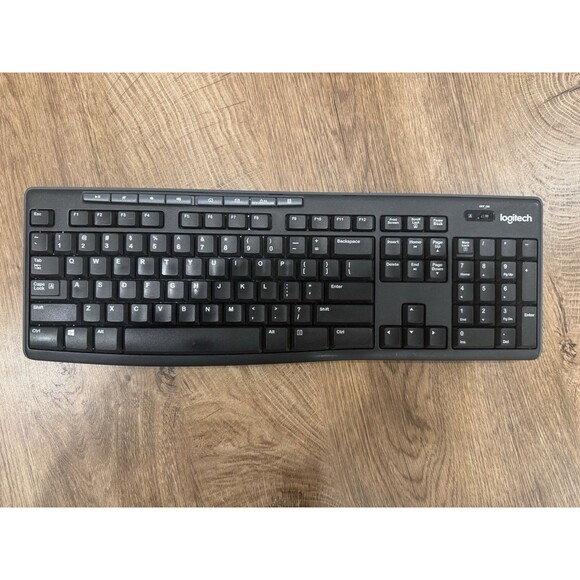 Logitech K270 Wireless Keyboard for Windows 2.4 GHz Full-Size Number Pad PC/MAC - Picture 1 of 3